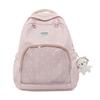 Schoolbag Milk White Polka Dot Transparent Pain Bag Backpack for Junior High School Girls and Primary School Students Large Capacity Schoolbag