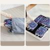 4pcs/set Printed Compression Storage Bag Foldable Luggage Storage Bags Set Packing Cubes  Clothes