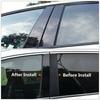 6pcs/set Glossy Black Pillar Posts Window Door Moulding Trim Cover Exterior Accessories For Land Rover Defender (L663)2020-2023