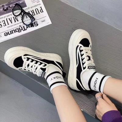 Campus novos sapatos de lona de verão casuais, leves e confortáveis, de sola grossa, versáteis, respiráveis, tendência, sapatos femininos, sapatos de plataforma