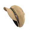 Punk Harajuku Decorative Charm Painter Hat French Cabbie Hat for Autumn Winter Fashion Hat for Daily Wear Y08E