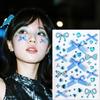 Decorative Stickers for the Face, Concert Face Stickers, Pink Bow Makeup Accessories, Face Makeup Stickers, Diamonds