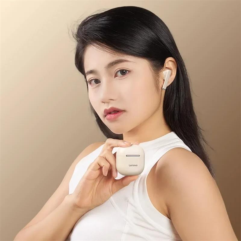 Original Lenovo TC3301 TWS Stereo Bluetooth Headphones Wireless Bluetooth 5.3 Headphones Earphones with Noise-Canceling Microphone