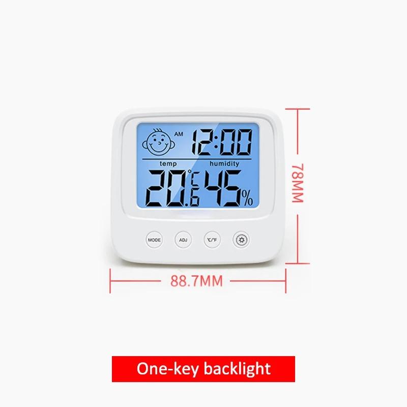 Digitales LCD Thermometer Hygrometer Messgerät Mini Innen Temperatur Luftfeuchtigkeit Messgerät Raumthermometer Sensor Monitor für Zuhause Büro