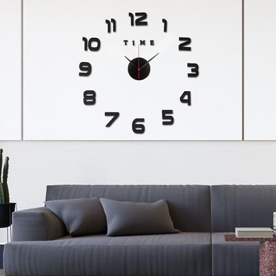 Hot Removable 3D Wall Clock Mirror Wall Stickers Creative DIY Wall Clocks Art Decal Sticker Home Decor Living Room Quartz Needle