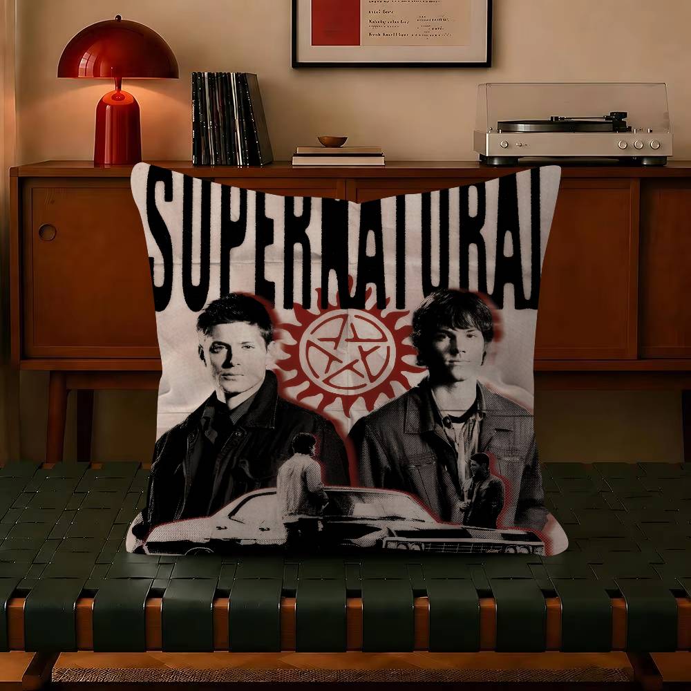 Custom Supernatural Pillowcase Trendystyle decorative throw pillow cover insert not included fauxembroidery design