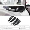 carbon fiber texture interior handle frame - 4 pcs