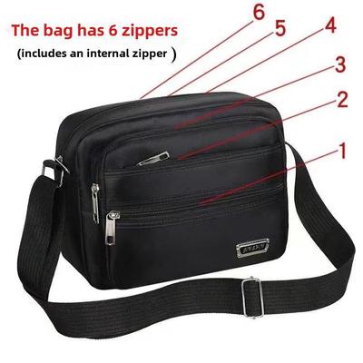Versatile Shoulder Bag: Casual, Multi-Layered Travel & Messenger Bag for Men and Women