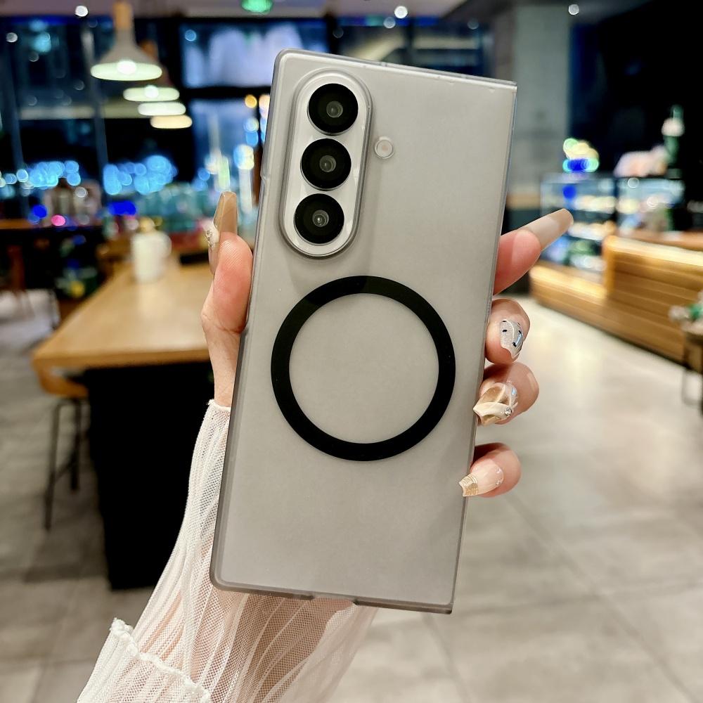 Πολυτελής γυαλισμένη μαγνητική θήκη για Samsung Z Fold 7 Fold 6 Fold 5 Fold 4 Fold 3 λεπτή ασύρματη φόρτιση, αδιάβροχη θήκη