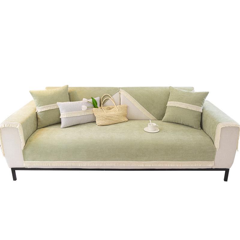 Chenille Sofa Cushion Four Seasons Universal Non-Slip Cushion New Fresh Sofa Cover Anti-Scratching Cover Cloth