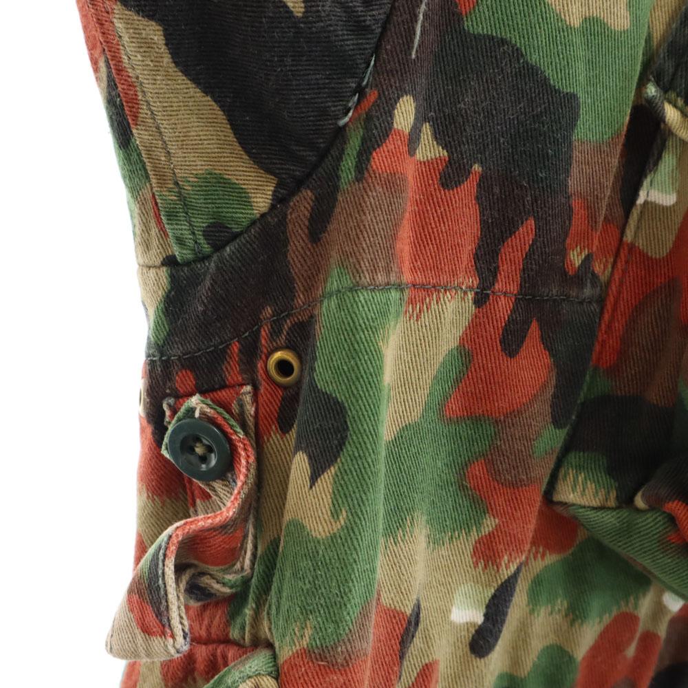Swiss Army 70s Vintage Alpine Camo M60 Alpine Camo Military Jacket Khaki Men's Used