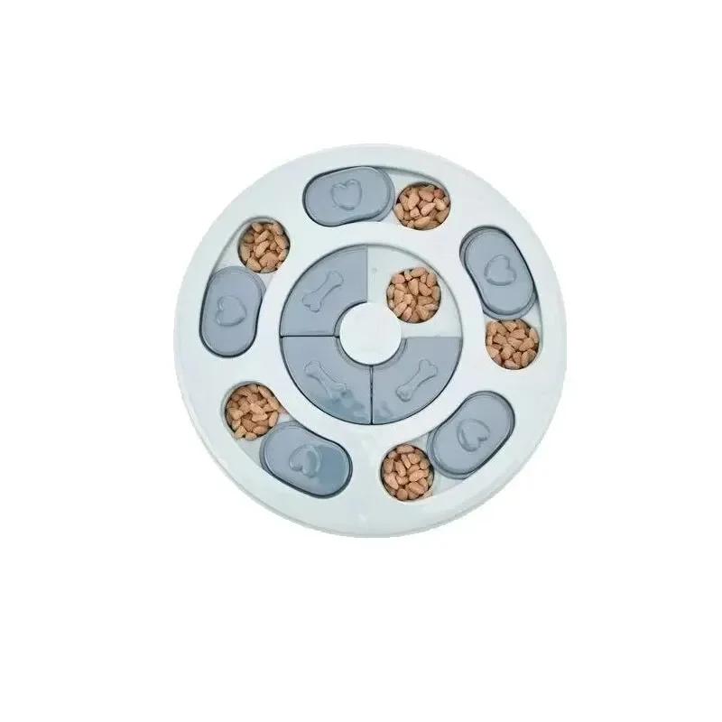 

Кормушка для домашних животных, интерактивные развивающие игрушки для кормления собак, интеллектуальный дозатор еды для щенков, миска для корма для собак, игрушки для домашних животных, принадлежности синий