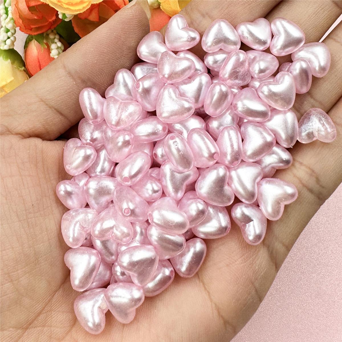 

Простые модные DIY ювелирные изделия Изготовление свободных бусин Творческий материал ручной работы с отверстием Персиковое сердце 10,1*8,8 мм Акрил 100 шт. Красочные изысканные ювелирные изделия розовый