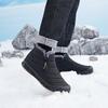 2025Men's Sneakers Warm Cotton Zipper Snow Ankle Boots Casual Shoes Designer Shoes Waterproof Snow Boots Mid-top Snow Boots