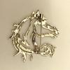Simple Hollow Horse Brooch Chinese Style Animal Horse Brooch Creative Zodiac Horse Pin  Coat