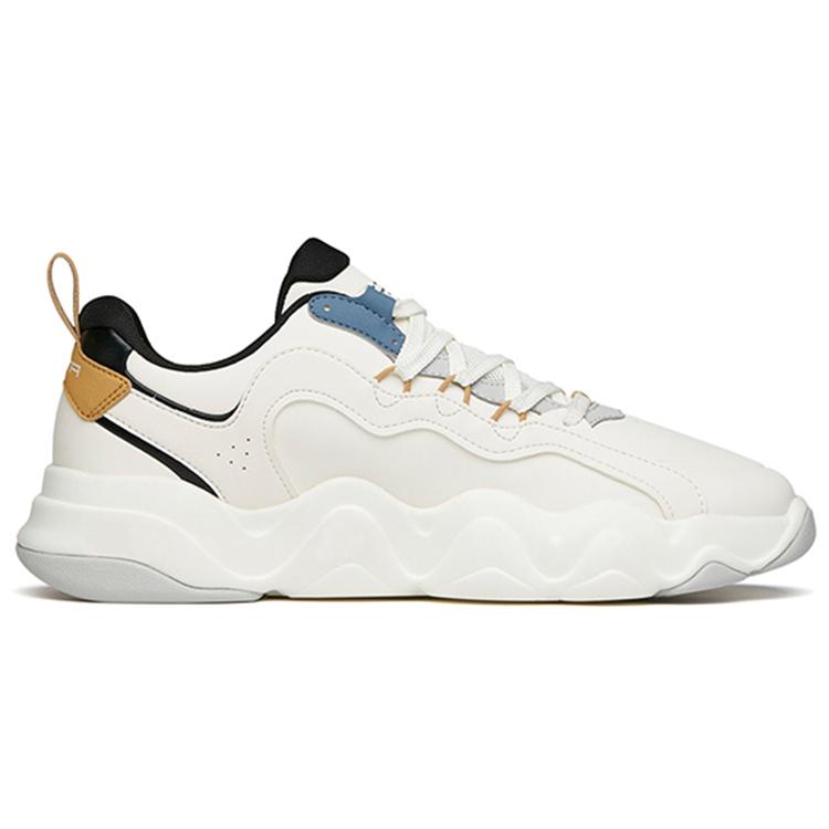Anta Back Rise Slip Resistant Slip Resistant Low top Running Shoes Men's Black White Gray Comfortable 112148068-6
