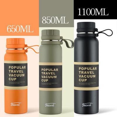 Large Capacity Insulated Stainless Steel Sports Bottle with Filter - Portable Outdoor Cold Storage Cup