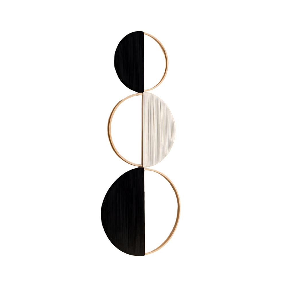 

3 шт./набор в стиле бохо, круглый бамбуковый круг, настенный гобелен ручной работы, настенные украшения, аксессуары для дома, геометрические фигуры своими руками 1set зелёный