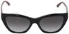 Emporio Armani Shiny Black Sunglasses Size 54 Women's EA4176,
