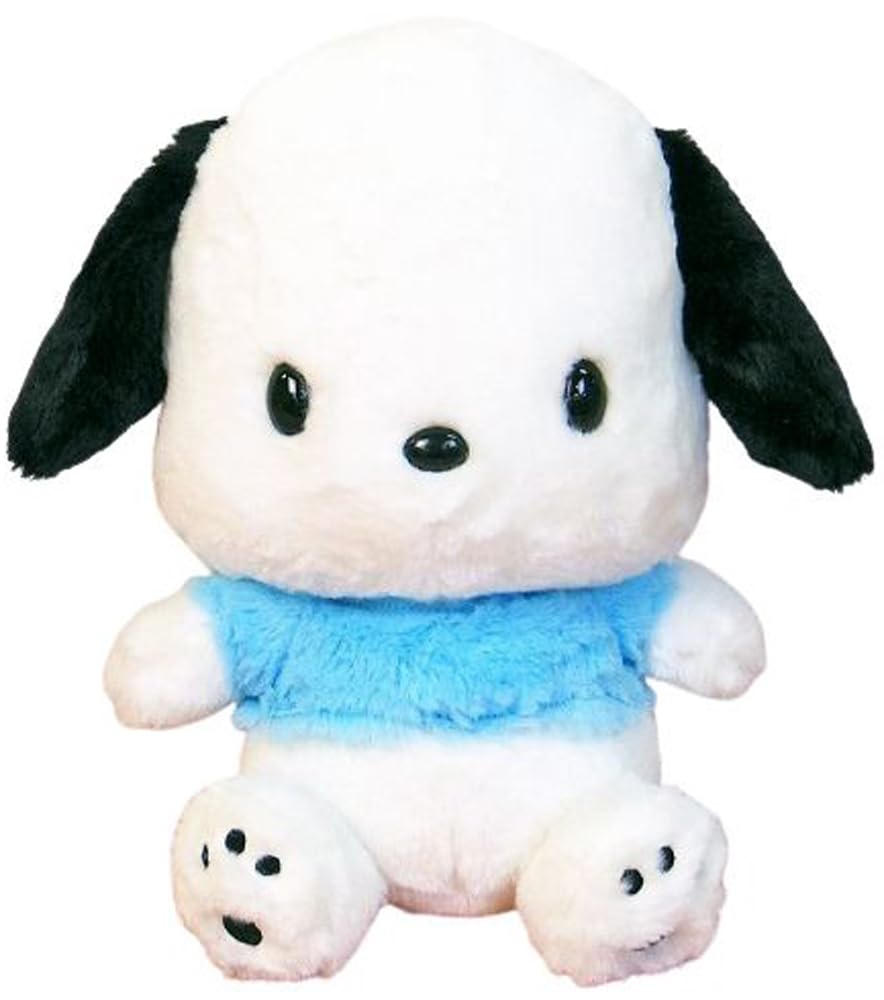 

Nakajima Corporation Fluffy Pochacco Medium Blue H27xW22xD16cm Plush Toy Sanrio Gift 143181-20