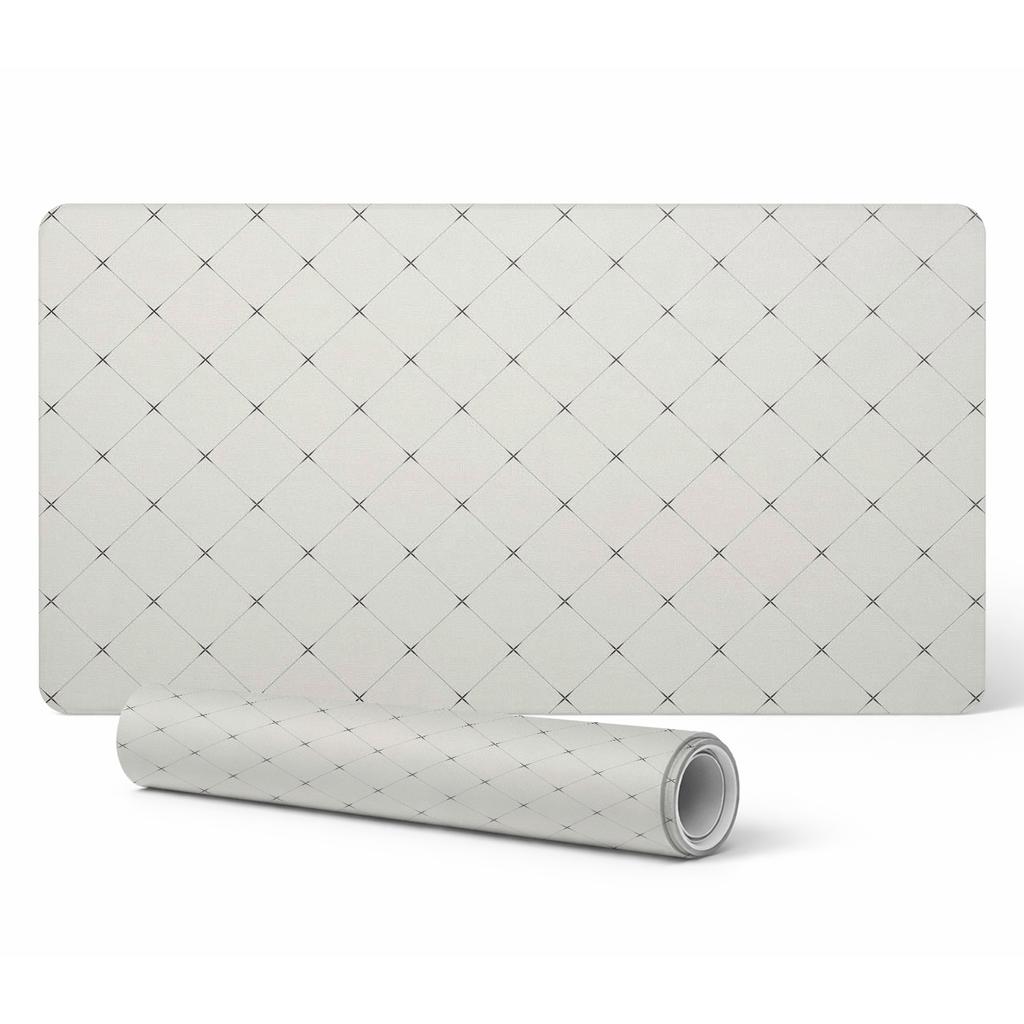 Anti-Slip Protective Desk Mat with Diamond Grid Pattern 90x45 Cm