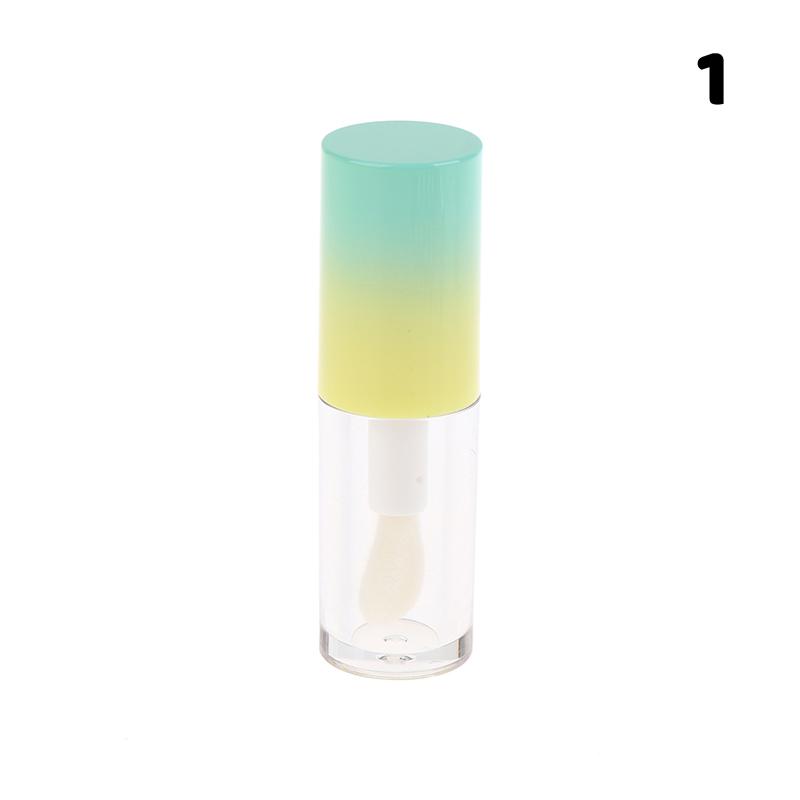 Flacone Glassa Labbra con Portachiavi Gradiente Vuoto Tubo Lucidalabbra Contenitore Liquido Ricaricabile Flacone Campione Lucidalabbra