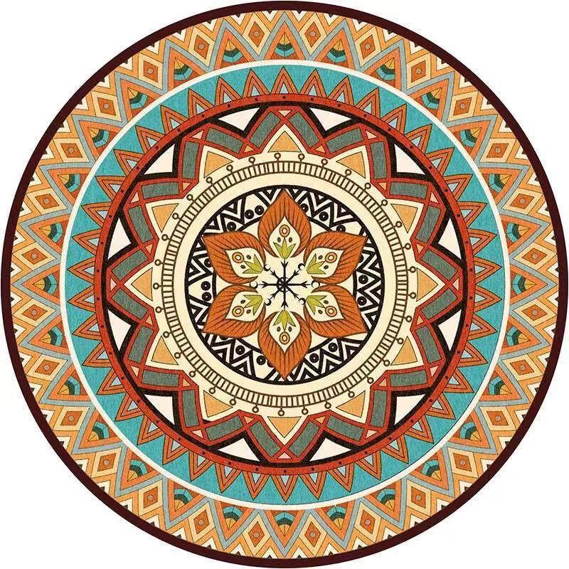 Living Room Round Carpet Dirt Resistant Wear-resistant Anti Slip Bedroom Bedside Carpet