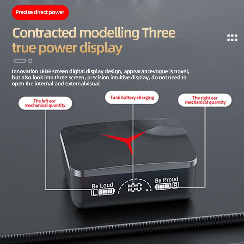 Draadloze Koptelefoon Bluetooth 5.3 Touch Control Oortjes Sport Oordopjes HiFi Stereo Gaming Headset met Microfoon