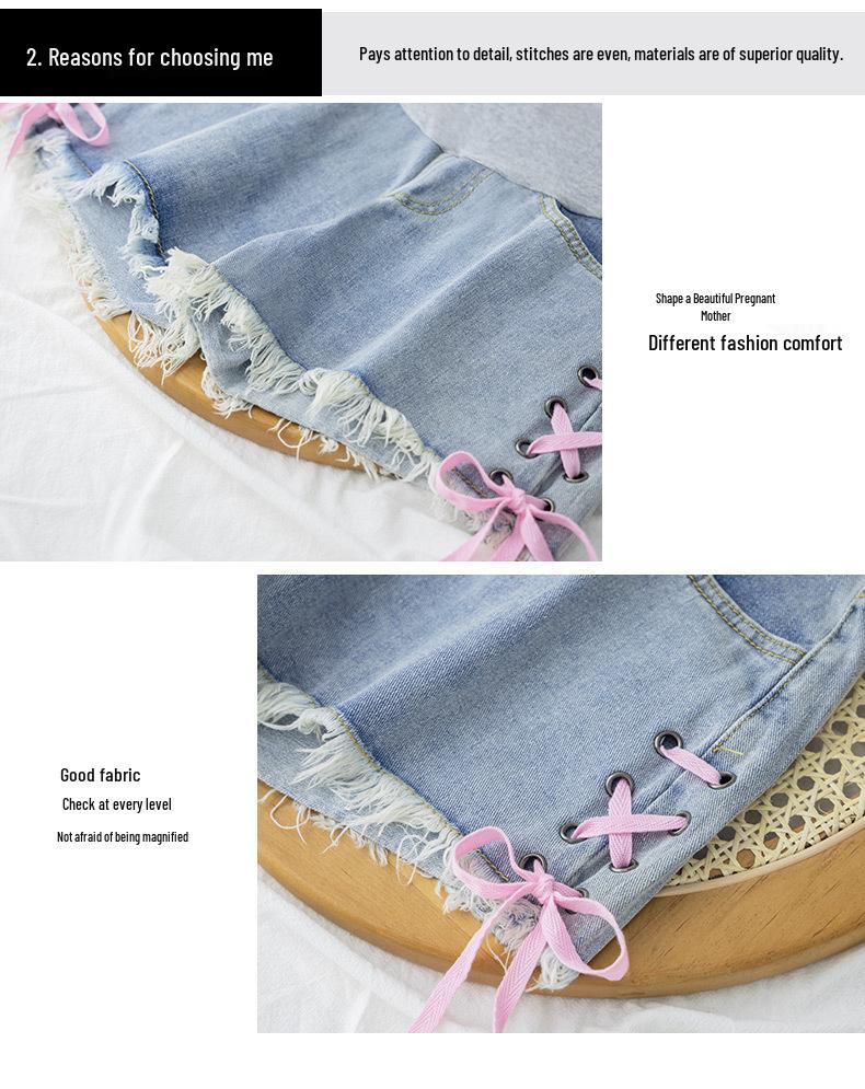 Pantaloncini Larghi Estivi Premaman: Jeans Leggeri a Tre Quarti