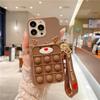 For Silicon 3D Cute Hand Strap Wallet Key Bag for iPhone 18 17 16 15 14 13Pro Max Xr Xs Bubble Game Cover Christmas Phone Case