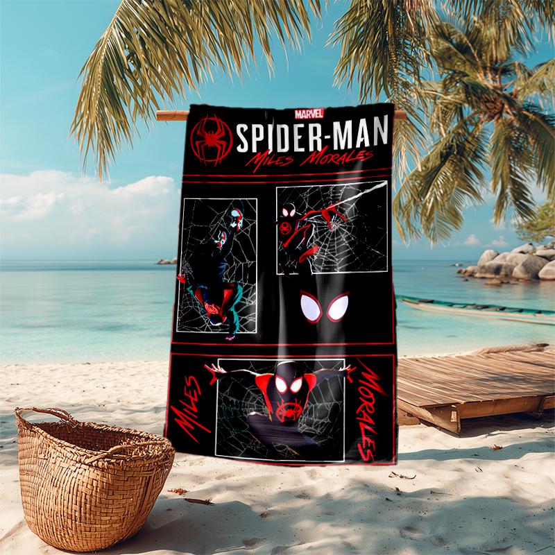 Spider-Man beach towel Outdoor camping Beach towel for vacation swim Outdoor pool Absorbent bath towel