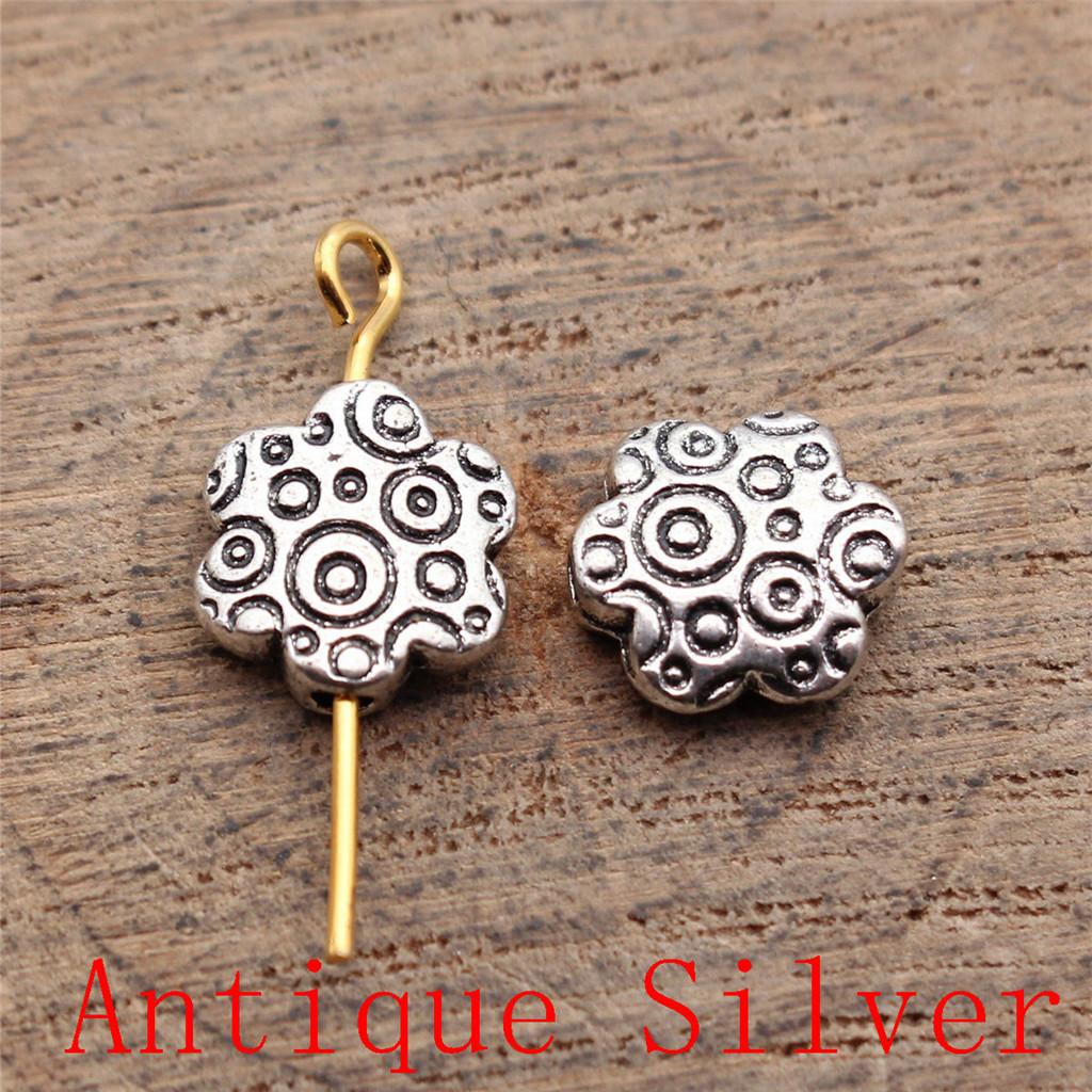 Charms Piatto Torsione Foro Grande Perline Sfuse Per Braccialetto Collana Gioielli Fabbricazione Componenti