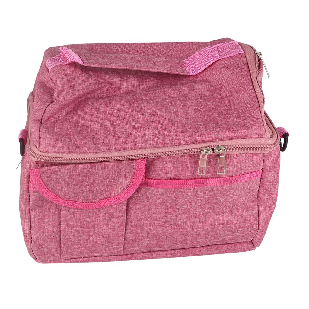 Rose Rød Brystmelkkjøler Transportveske Vanntett Stor Dobbel Lag Isolert Matboks Skulder