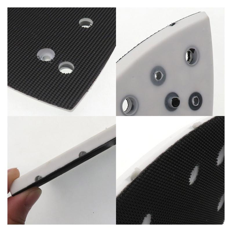 4 Nail 7 Holes Polishing Disc Practical Triangular Hook & Loop Sanding Pad Replacement Plate for DTS 400-REQ