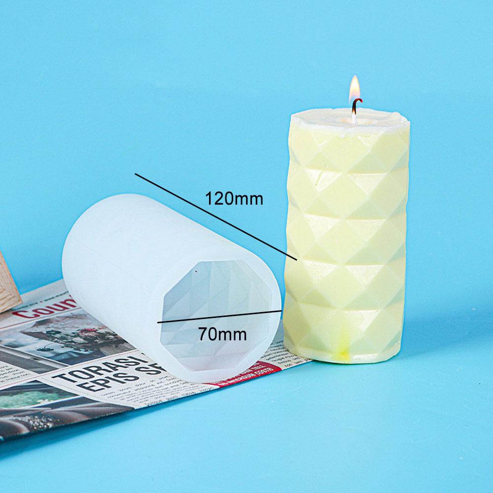 Silicone World Cylinder Hexagon Silicone Mold DIY Epoxy Resin Mold Candle Mould Aromatherapy Candle Wax Molds Clay Plaster Mould