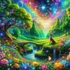 1000pcs Starry Night Enchanted Forest Deer Suitable for & Families - Jigsaw Puzzle with Rectangular Pieces, Portable Brain for Decor, Wedding Gifts, C