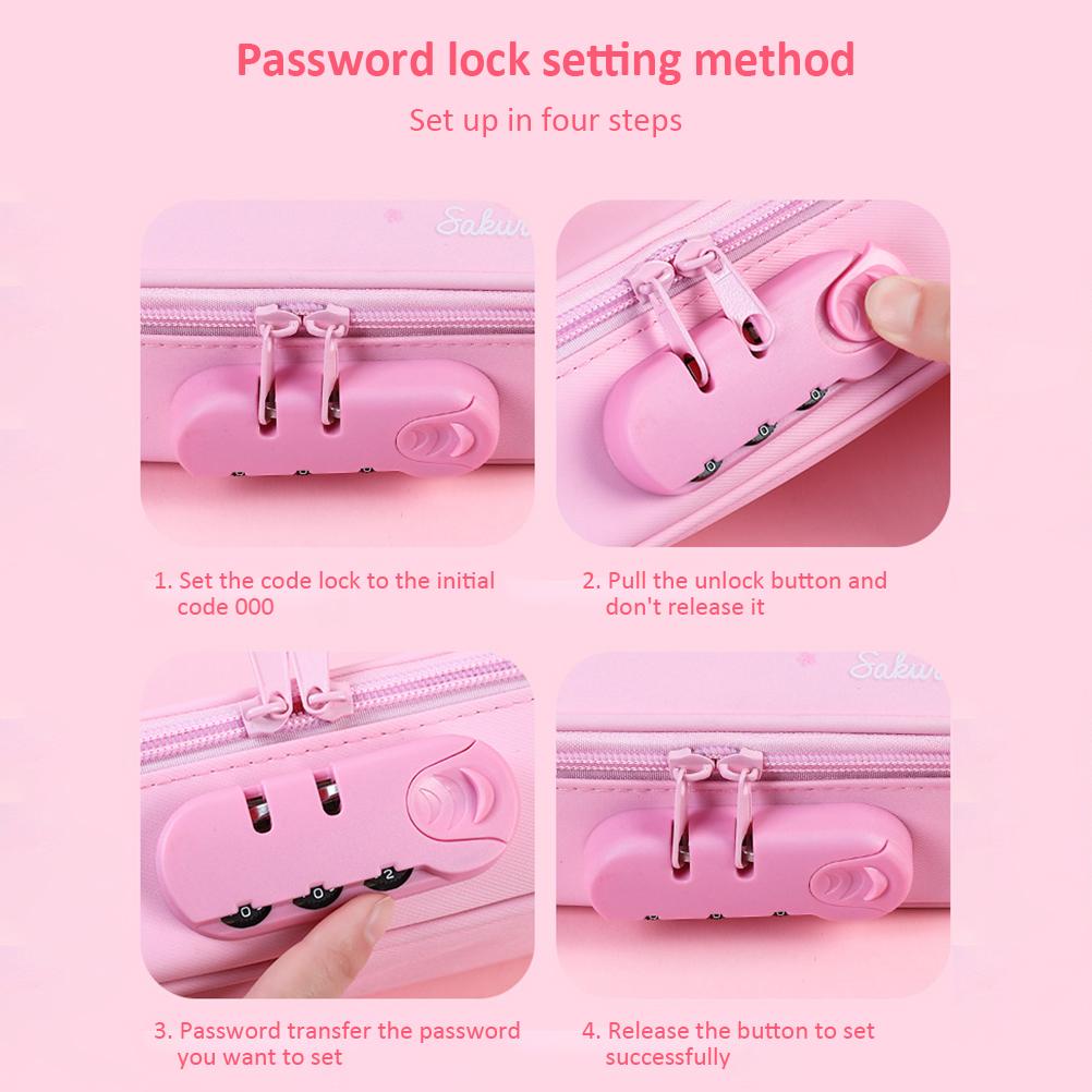 Estuche de Lápices con Cerradura de Gran Capacidad Estuche de Lápices Antirrobo Estuche de Lápices Escolar