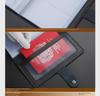 Large Capacity Genuine Leather Multi-Card Holder - Men's & Women's Long Cowhide Credit Card Document Wallet (Korean Design)