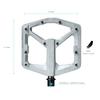 CRANK BROTHERS MTB Flat Pedal Stamp 2 L Raw Silver 2020