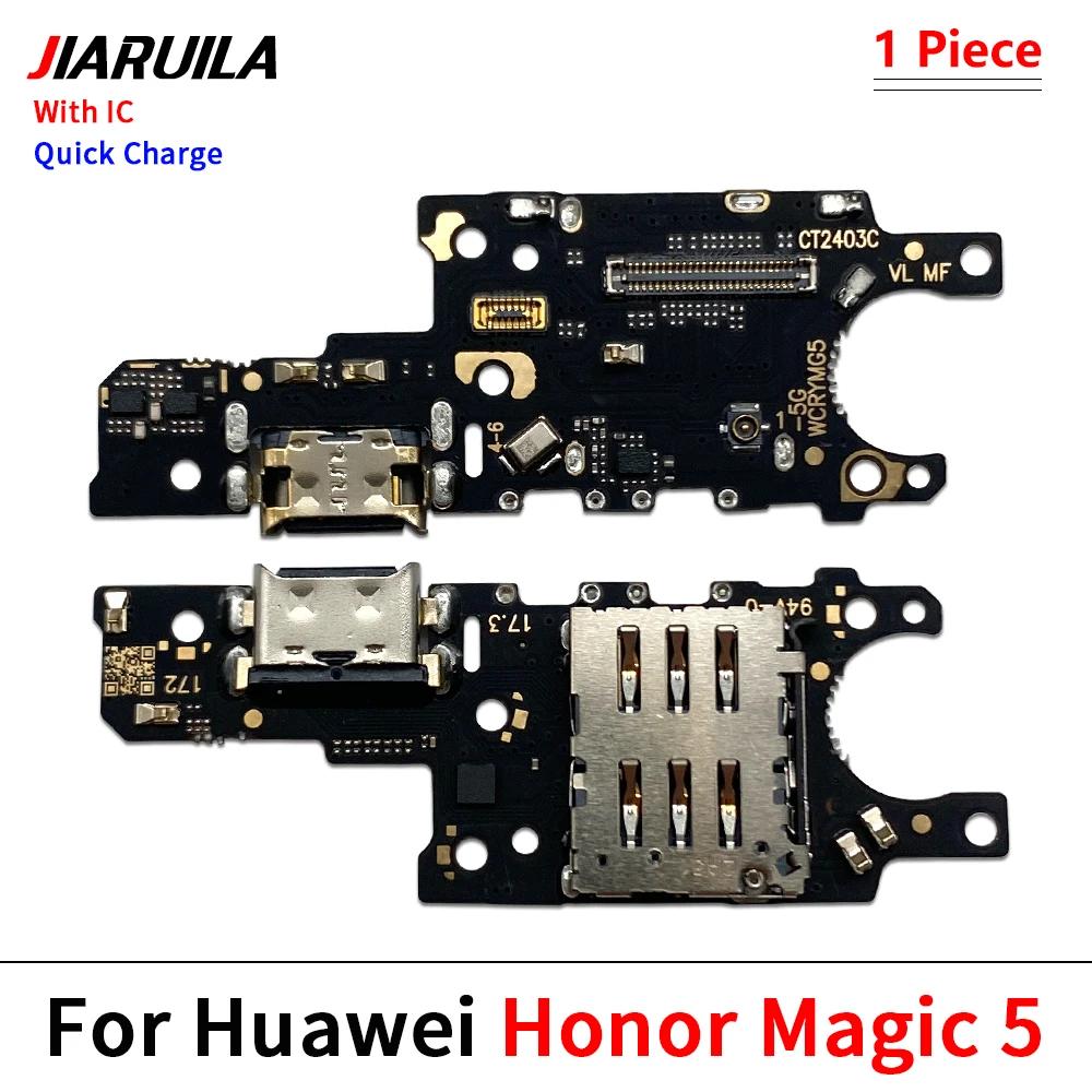 New USB Charging Port Dock Charger Connector Board Flex Cable For Huawei Honor Magic 4 5 6 7 8 Pro Lite