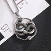 Collana con ciondolo a forma di testa di toro nordico punk retrò per uomo, gioielli classici con personalità animale