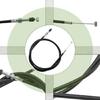 Heavy Steel Throttle Cable For HRX217, HRX217K1, HRX717K2, Lawn Equipment Superior Wear Resistance Metal Build