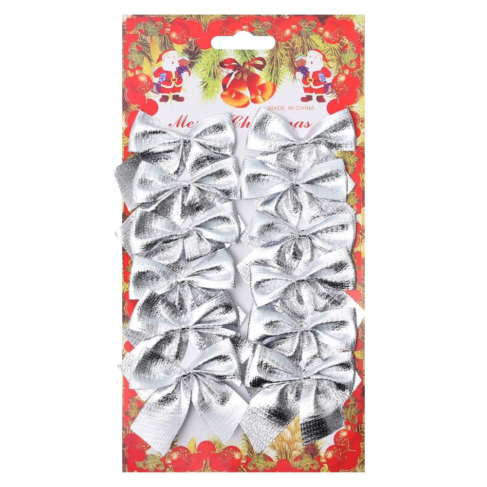 

12Pcs Christmas Bow Tie Ornaments Christmas Tree Pendants Gift Bag Decoration New Year Christmas Wedding Handmade Festival Tie About 2 x 2.2inch