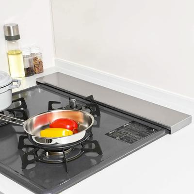 Exhaust Vent Cover Smart Flat Stove Thin Slim Tsubame Sanjo Silver [CICADA] (60cm, (Stainless Steel))