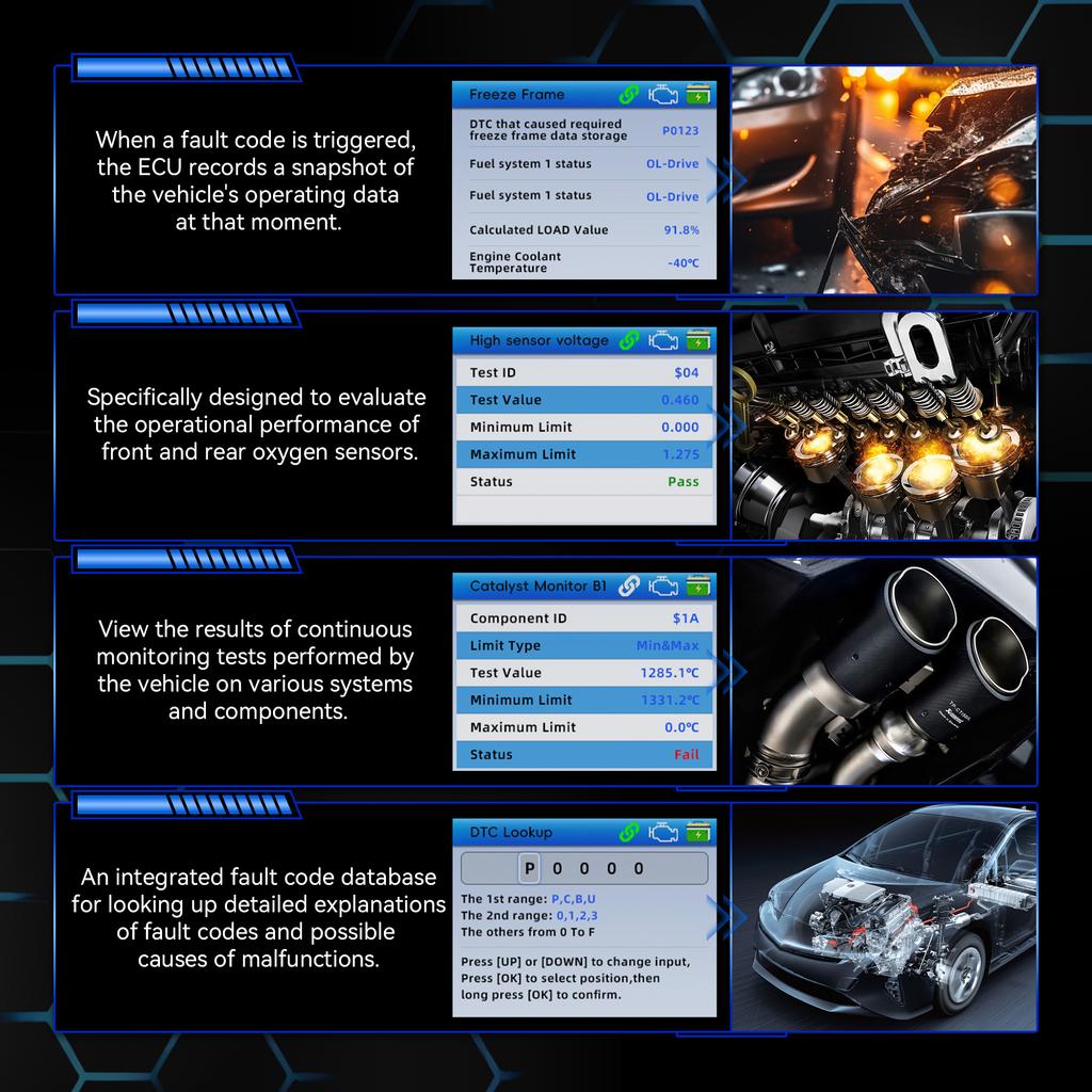 AWP1 2026 KONNWEI KW330 Car OBD2 Fault Scanner Engine Battery Test Fault Code Clear Real-Time Data Professional OBD Inspection Tool