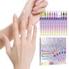 12Pcs/Set Nail Acrylic Graffiti Pen 12 Color Nail Marker Drawing DIY Beauty Nail Art Tools Waterproof and Quick Drying Nail Mark