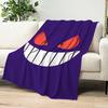 Flannel Cartoon Warm Comfort  Soft Plush Blanket G-Gengar Game for Cool Fanart Sofa Living Room Office Bedroom Travel Gift