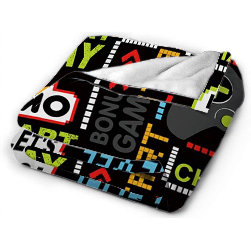 

Одеяло с принтом Модное фланелевое одеяло с цифровым принтом 80-100