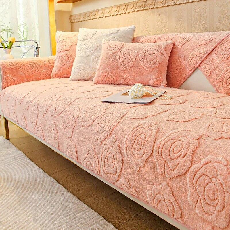 Verdicken Sie warme Sofabezüge Sofas Handtuch Anti-Rutsch-Couchschutz für Wohnzimmer Schonbezug Abnehmbare Sofadecke Haustiere Kindermatte
