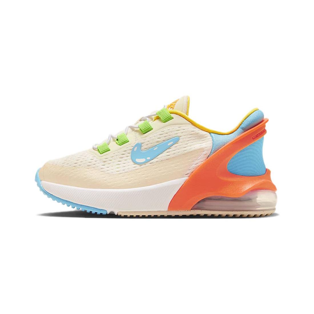 

Nike Air Max 270 Comfortable Versatile Low-Top Kids Casual Shoes Kids sneaker White Blue Orange FN9931-141 28